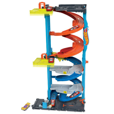 imagen de Hot Wheels City: set de juego de torre de carreras 2 en 1 - Mattel 3