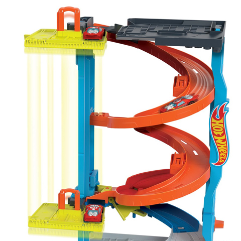 imagen de Hot Wheels City: set de juego de torre de carreras 2 en 1 - Mattel 4