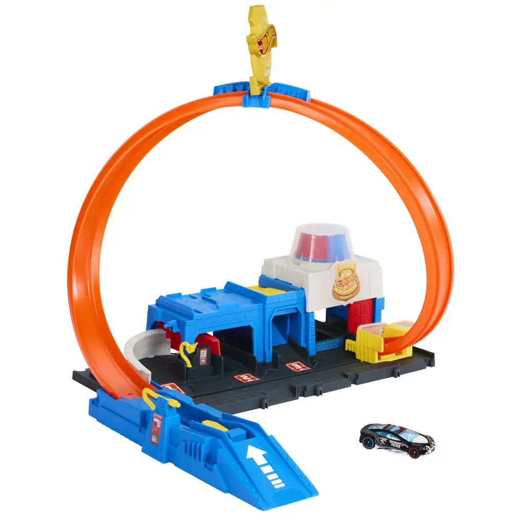 imagen de Hot Wheels City: Super comisaría de policía con cochecito - Mattel 2