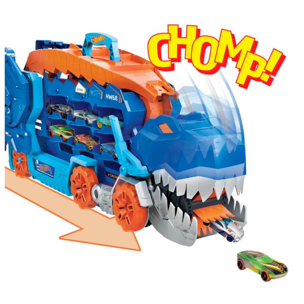 imagen de Hot Wheels City: Transportador Ultimate T-Rex Transformable - Mattel 3