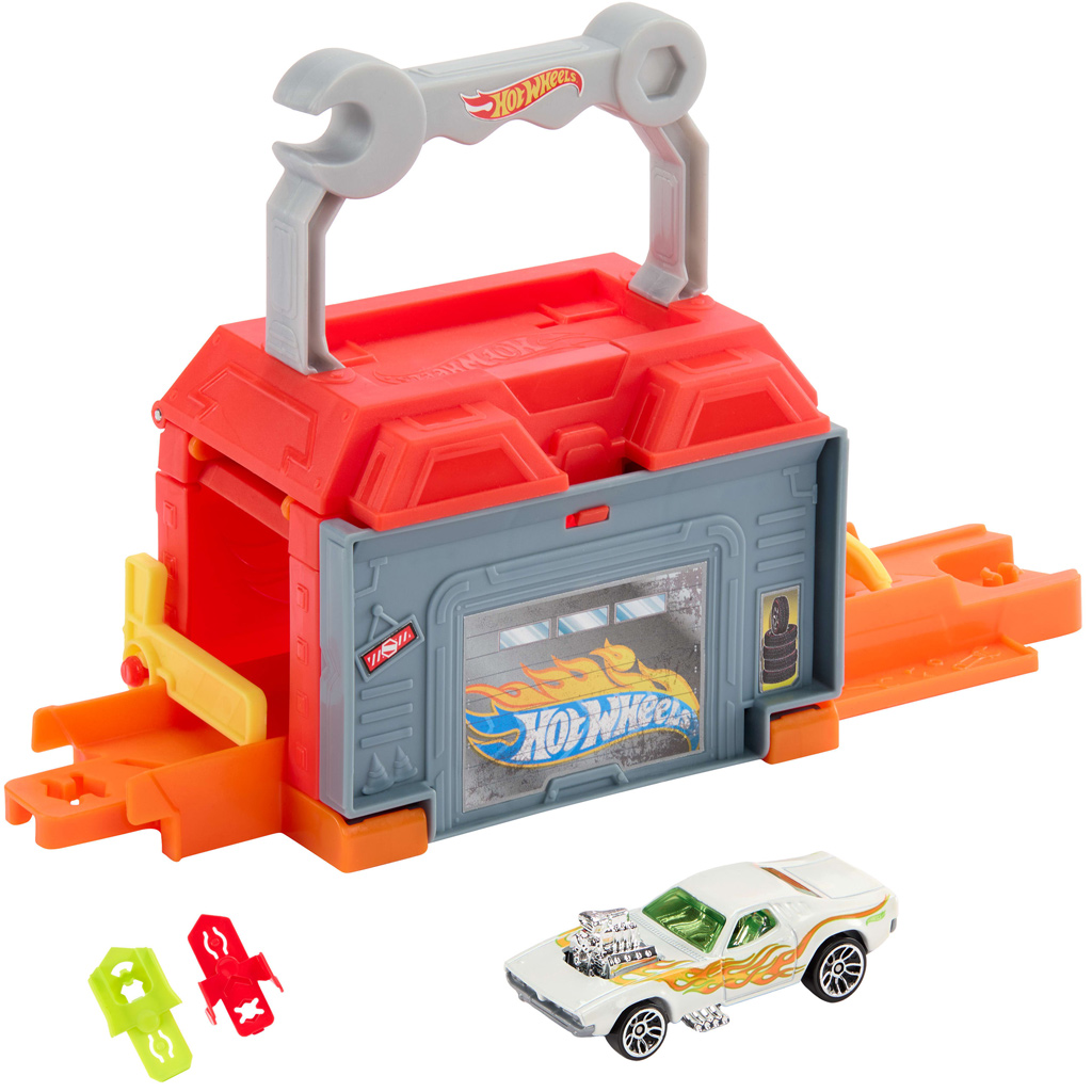 imagen de Hot Wheels: Ciudad Taller de Reparación y Go set de pista base – Mattel 2