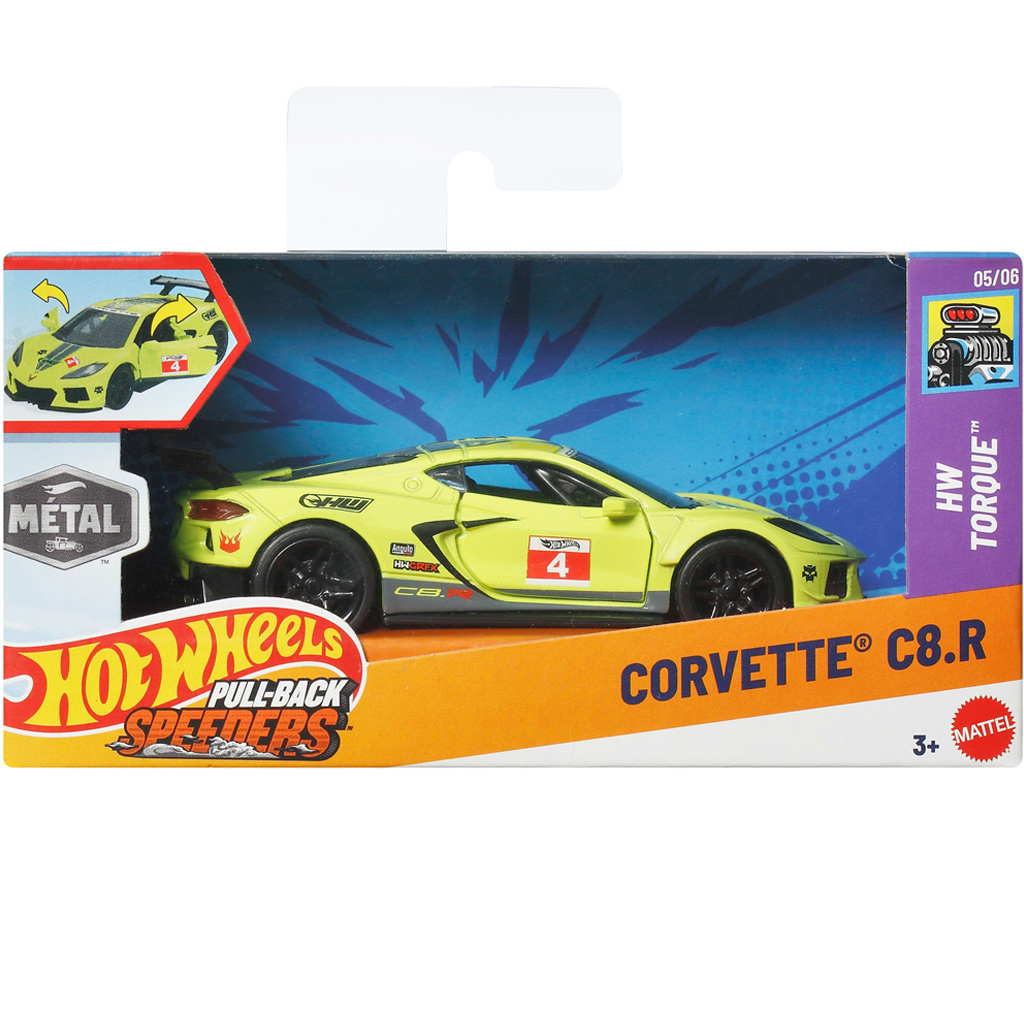 imagen de Hot Wheels: Coche de juguete de fricción Corvette C8.R 1/43 - Mattel 1