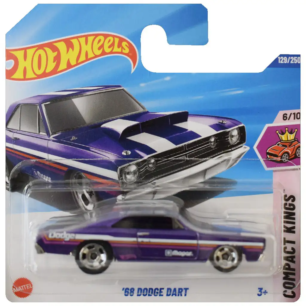 imagen de Hot Wheels: coche pequeño ’68 Dodge Dart 1/64 - Mattel 1