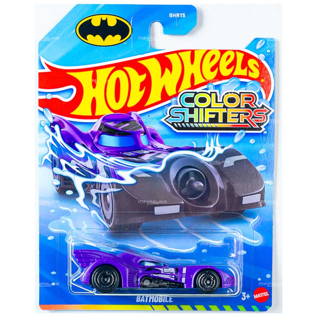 imagen de Hot Wheels: Coche pequeño Batmobile que cambia de color 1/64 - Mattel 1