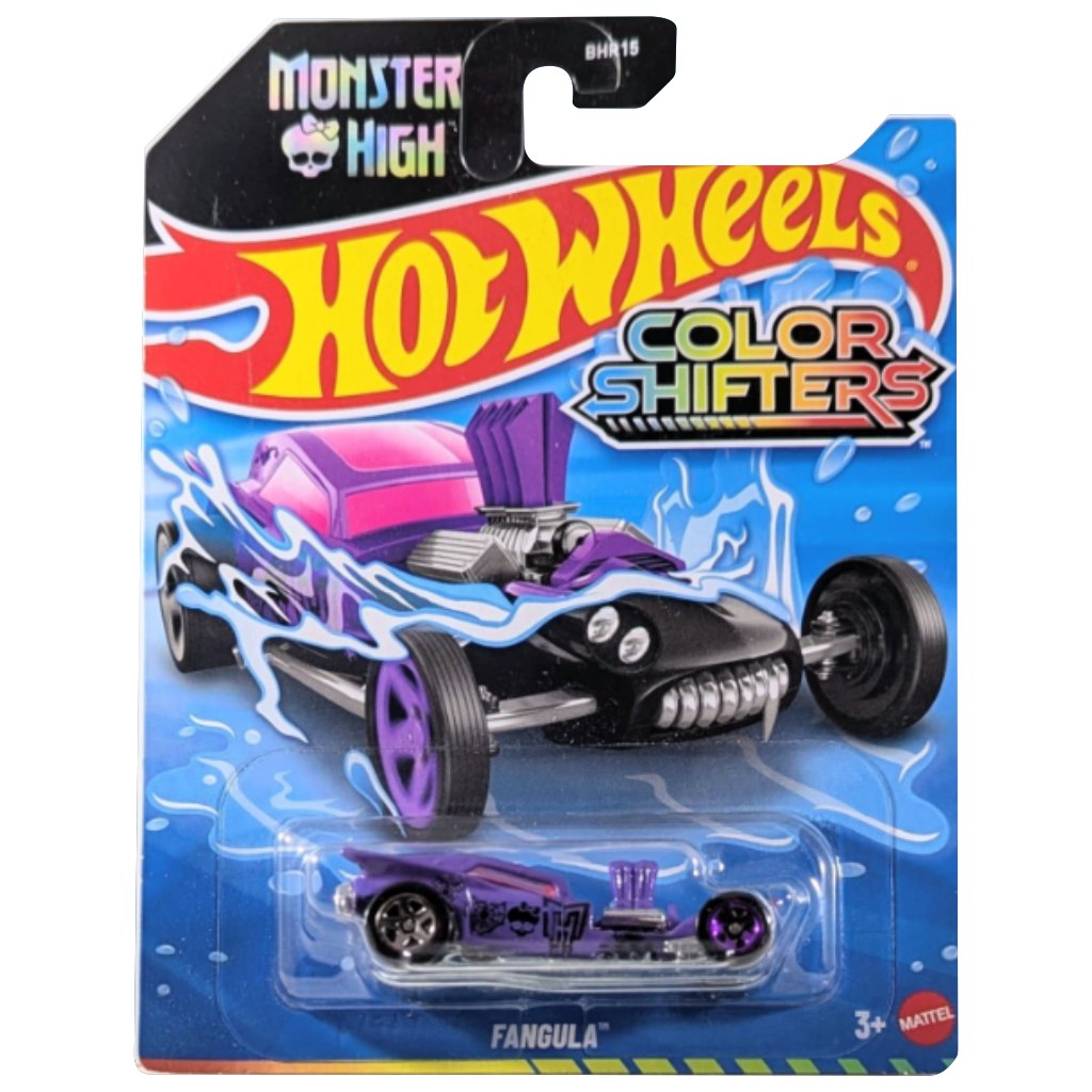 imagen de Hot Wheels: Coche pequeño Fangula que cambia de color 1/64 - Mattel 1