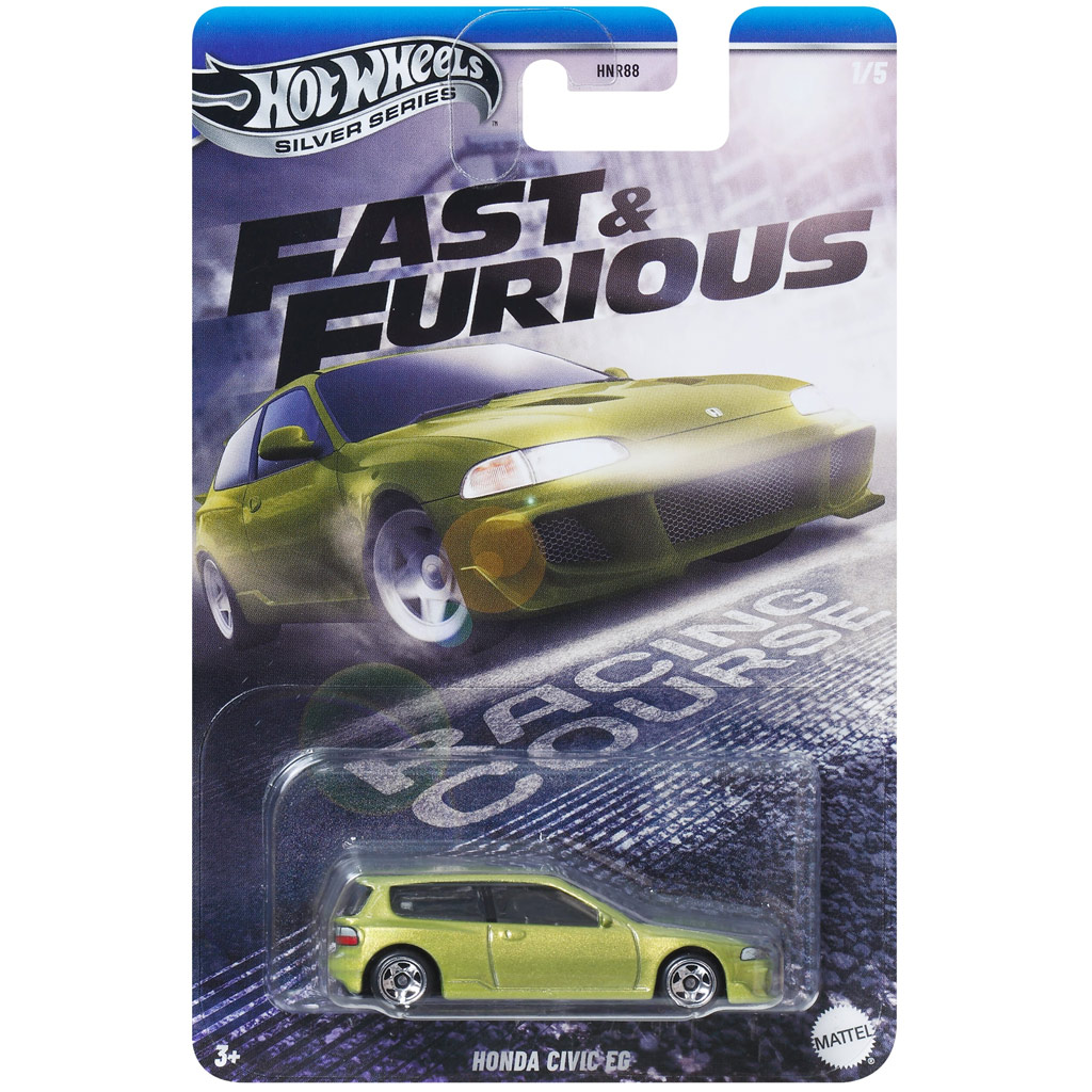 imagen de Hot Wheels: Coche pequeño Honda Civic EG de Rápidos y Furiosos 1/64 - Mattel 1