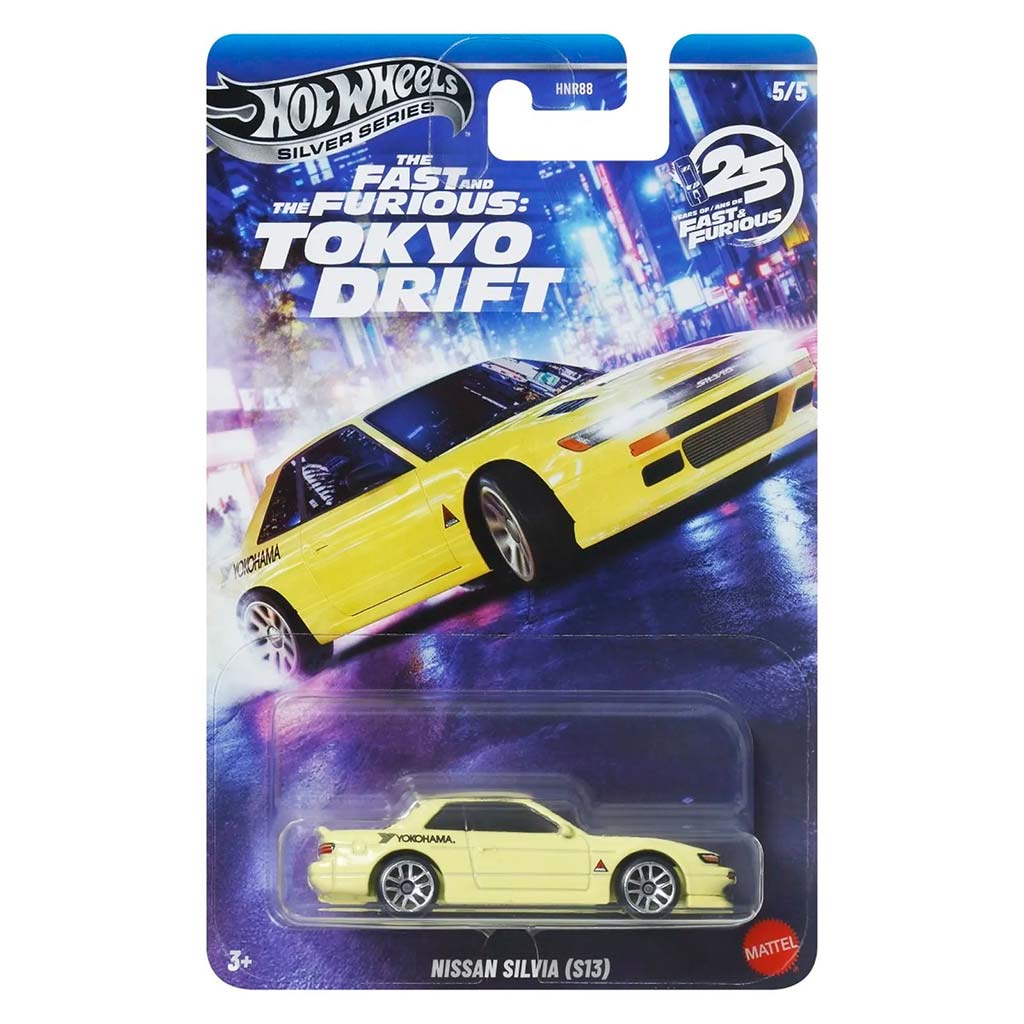 imagen de Hot Wheels: Coche pequeño Nissan Silvia S13 de Rápidos y Furiosos 1/64 - Mattel 1