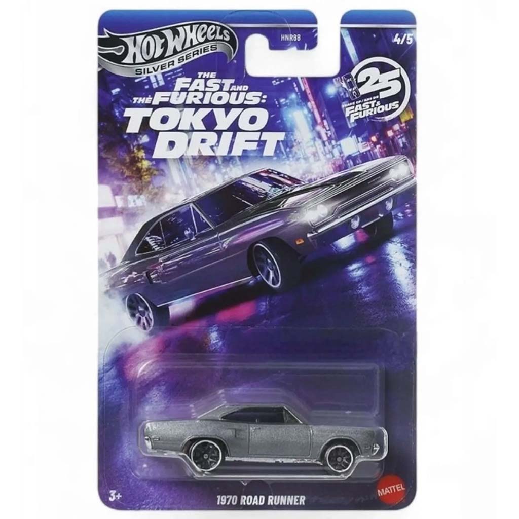 imagen de Hot Wheels: Coche pequeño Road Runner 1970 1/64 - Mattel 1