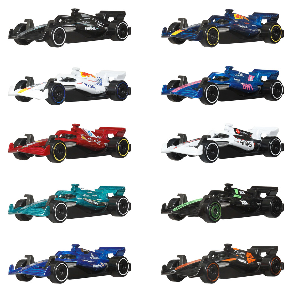 imagen de Hot Wheels Coches Pequeños: Set de 10 Piezas F1 - Mattel 2