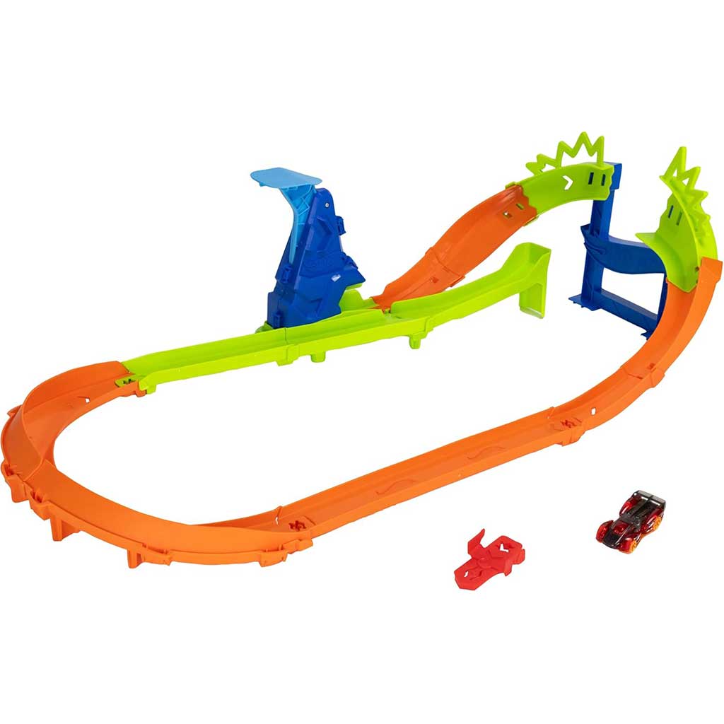 imagen de Hot Wheels: Conjuntos de pistas de campeonato - Carrera circular con salto - Mattel 2