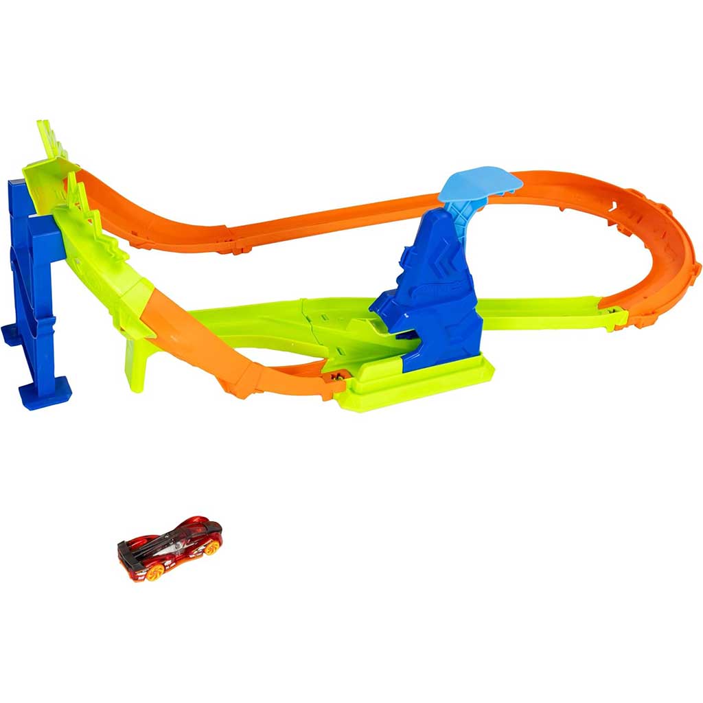 imagen de Hot Wheels: Conjuntos de pistas de campeonato - Carrera circular con salto - Mattel 3