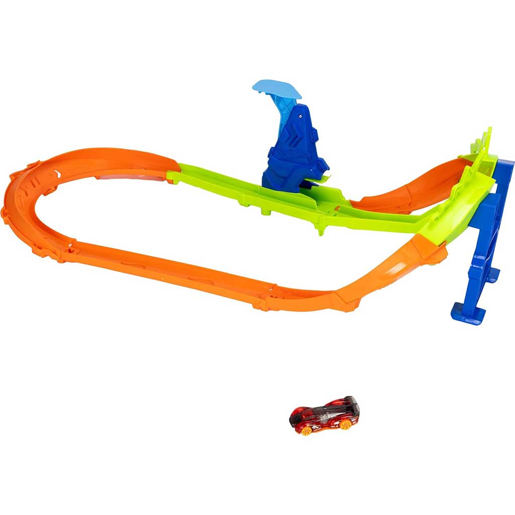 imagen de Hot Wheels: Conjuntos de pistas de campeonato - Carrera circular con salto - Mattel 4