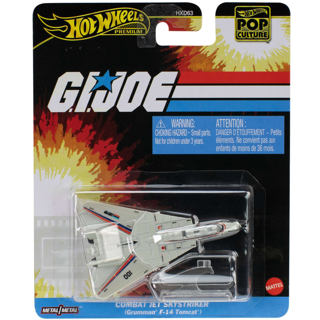 imagen de Hot Wheels: Cultura Pop G.I. Joe Combat Jet Skystriker avión 1/64 - Mattel 1