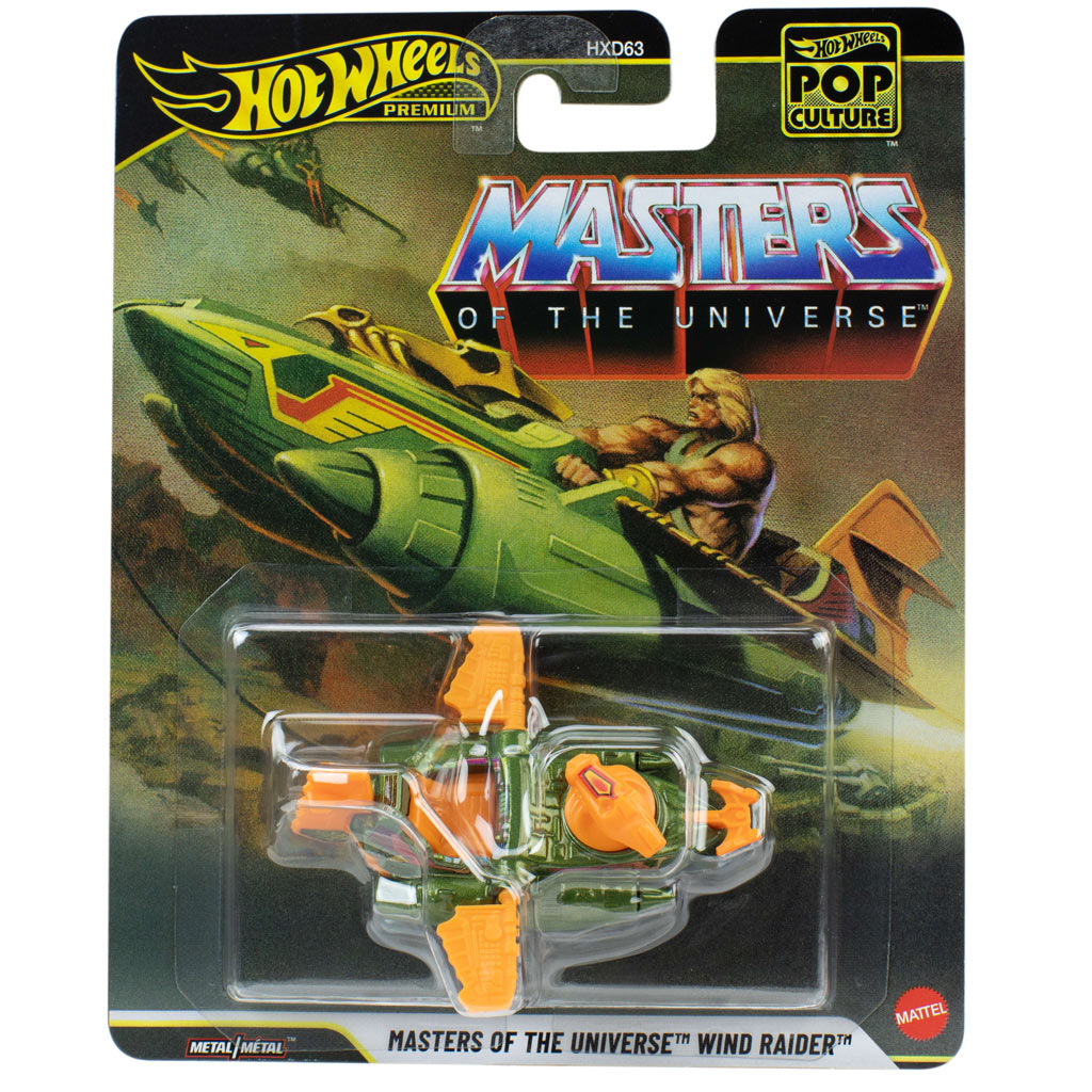 imagen de Hot Wheels: Cultura Pop Masters of the Universe - Los defensores del universo Wind Raider cochecito 1/64 - Mattel 1