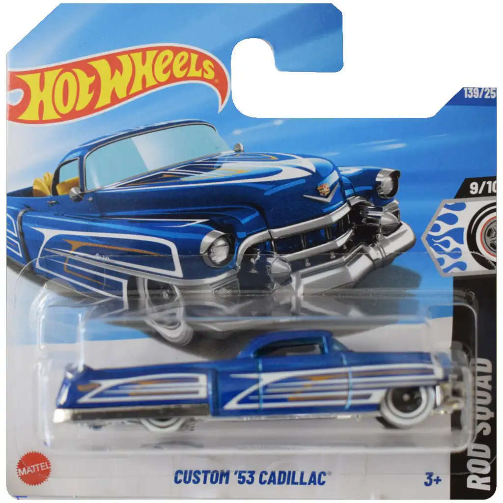 imagen de Hot Wheels: Custom ’53 Cadillac coche pequeño azul 1/64 - Mattel 1
