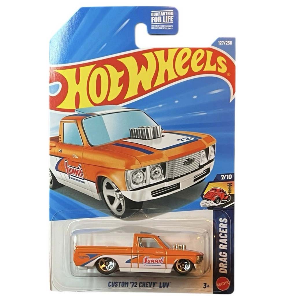 imagen de Hot Wheels: Custom '72 Chevy Luv naranja-blanco cochecito 1/64 – Mattel 1