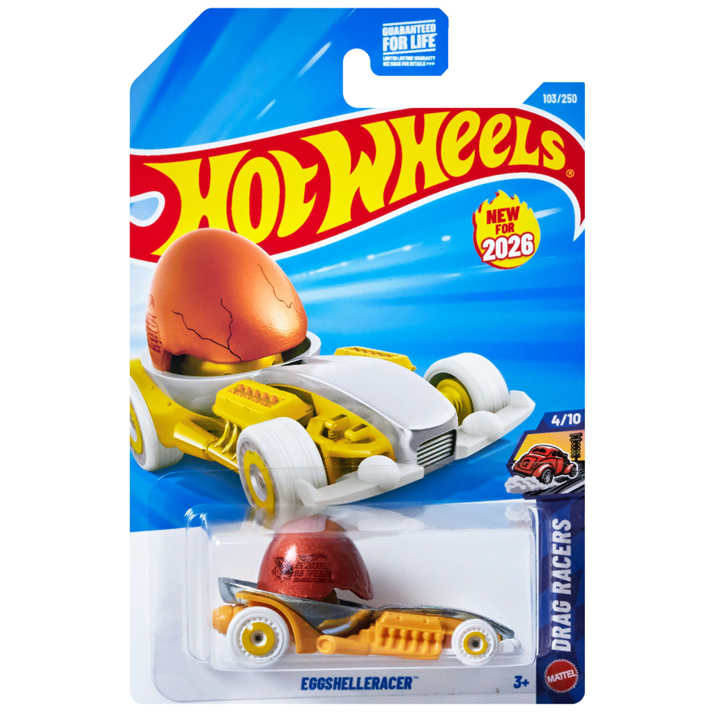 imagen de Hot Wheels: Eggshelleracer coche pequeño 1/64 - Mattel 1