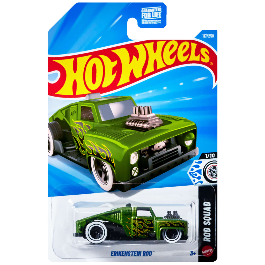 imagen de Hot Wheels: Erikenstein Rod coche pequeño verde 1/64 - Mattel 1
