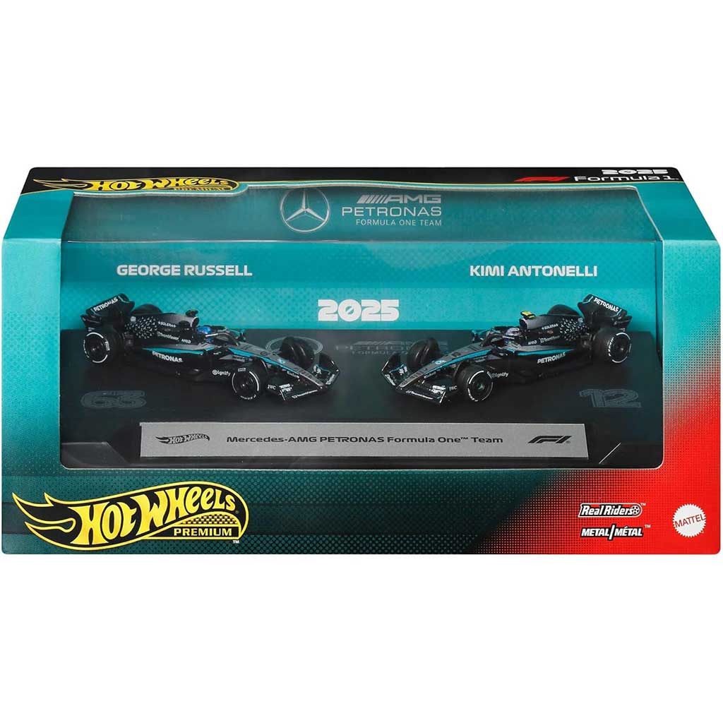 imagen de Hot Wheels F1 Coche Pequeño Paquete 2 - Mercedes: Antonelli + Russell - Mattel 1