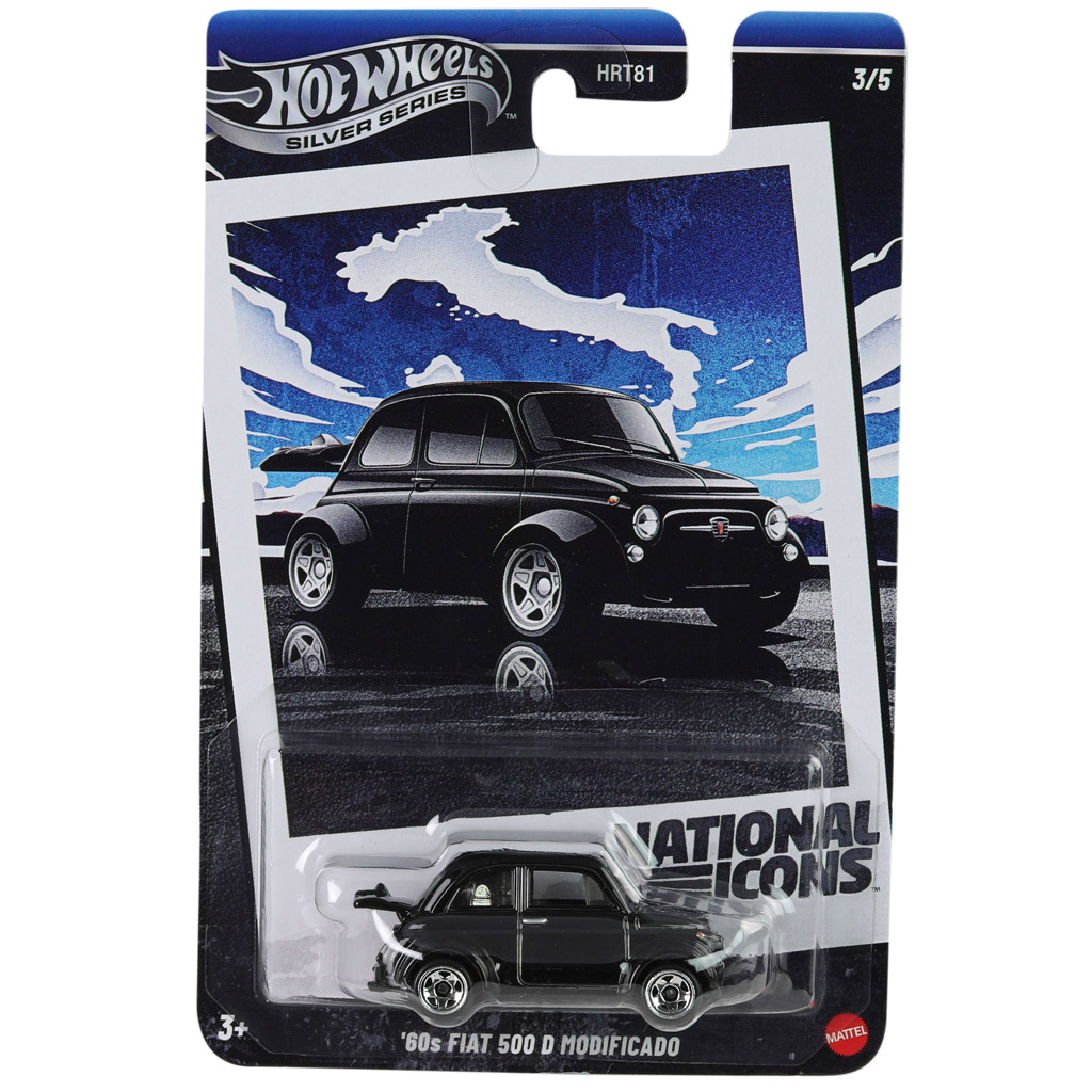 imagen de Hot Wheels: Fiat 500 D Modificado Vintage de los años 60 coche en miniatura 1/64 - Mattel 1