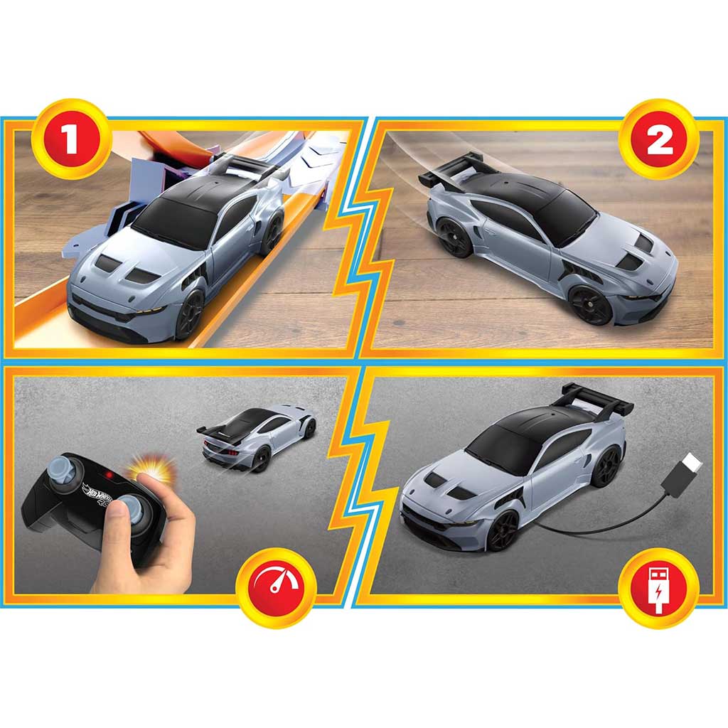 imagen de Hot Wheels: Ford Mustang GTD coche teledirigido - Mattel 4