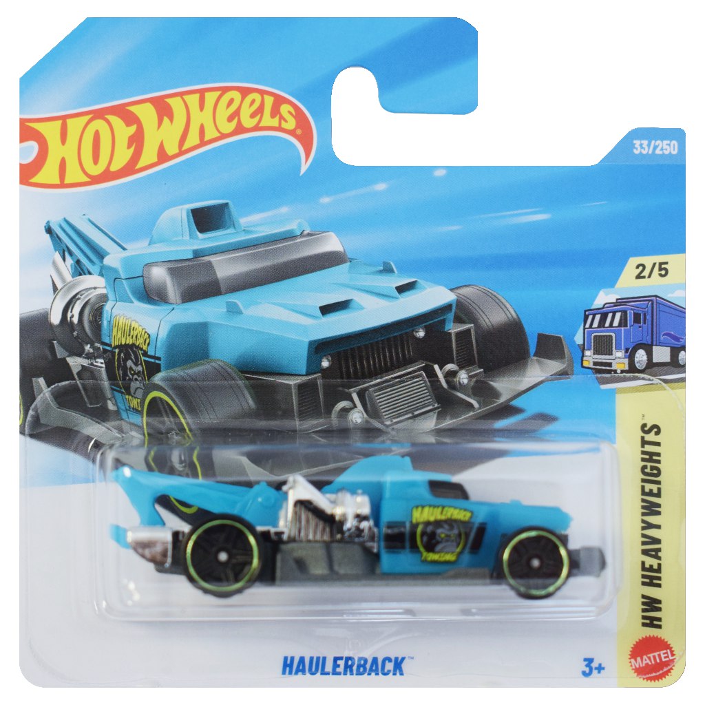imagen de Hot Wheels: Haulerback coche pequeño azul 1/64 - Mattel 1