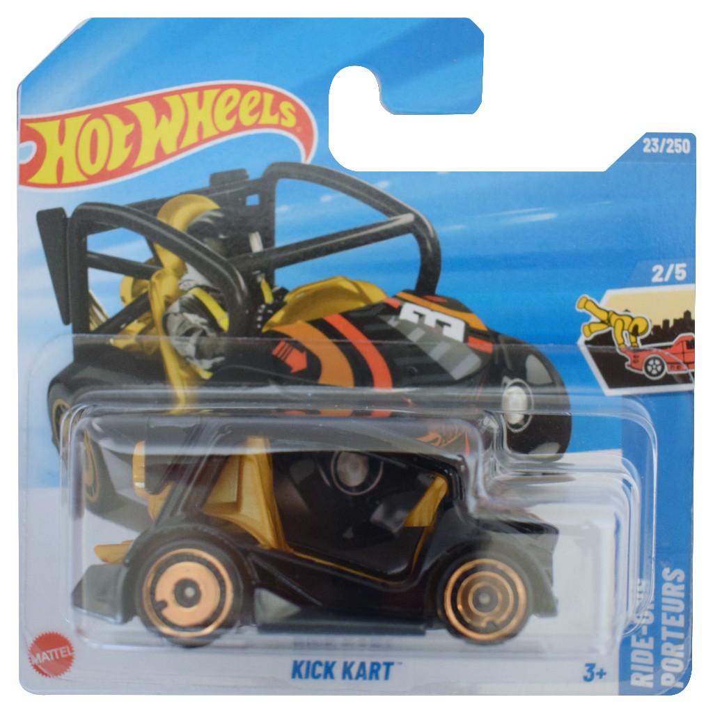 imagen de Hot Wheels: Kick Kart coche negro 1/64 - Mattel 1