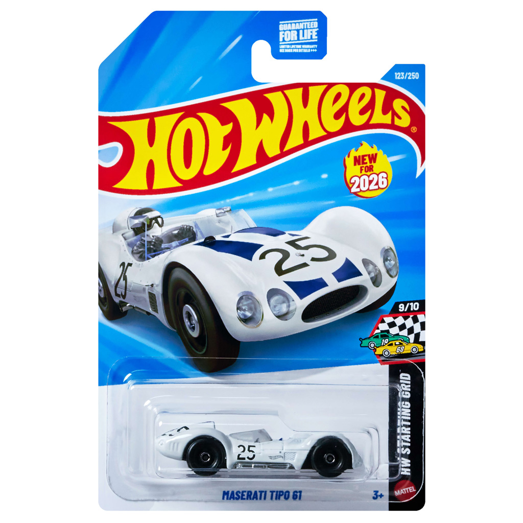 imagen de Hot Wheels: Maserati Tipo 61 coche pequeño 1/64 - Mattel 1