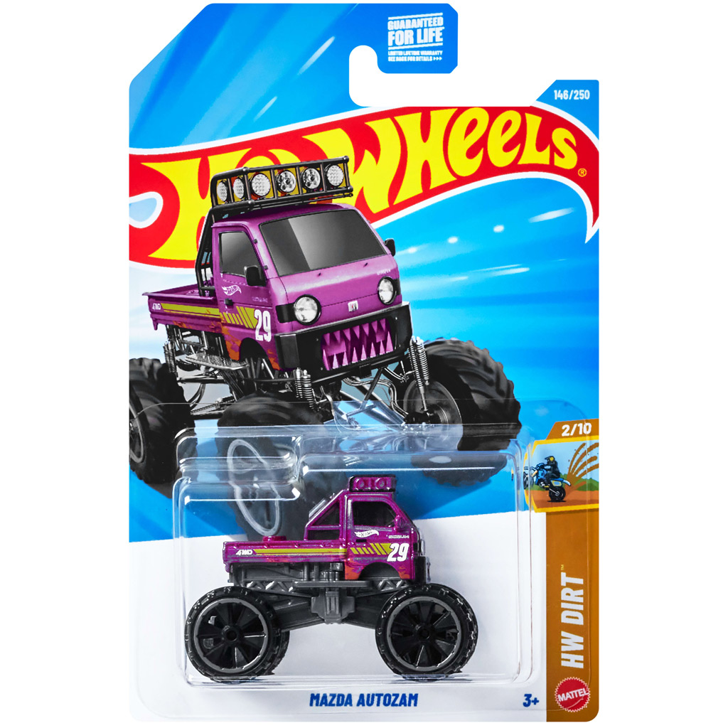 imagen de Hot Wheels: Mazda Autozam coche pequeño morado 1/64 – Mattel 1