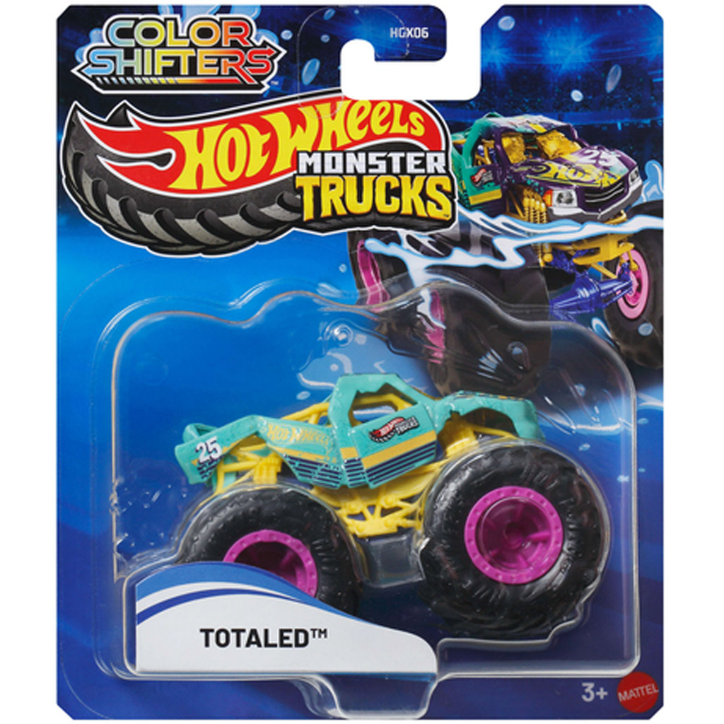 imagen de Hot Wheels Monster Truck: Totaled cochecito de cambio de color 1/64 - Mattel 1