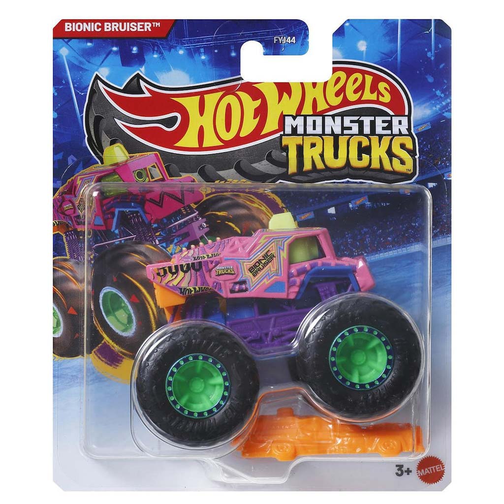 imagen de Hot Wheels Monster Trucks: Bionic Bruiser coche pequeño 1/64 - Mattel 1