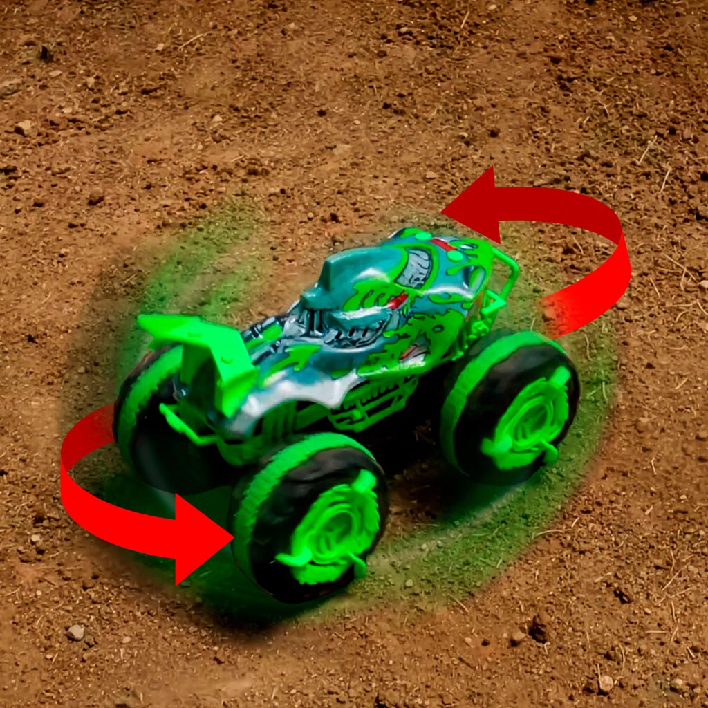 imagen de Hot Wheels Monster Trucks Control Remoto Anfibio Great Bite 1/15 - Mattel 4