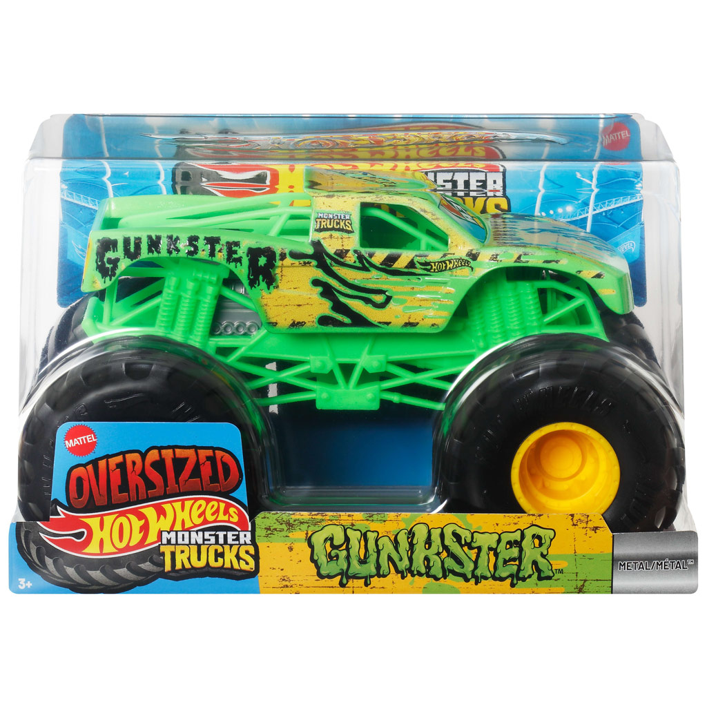 imagen de Hot Wheels Monster Trucks: Gunkster coche monstruo 1/24 – Mattel 1
