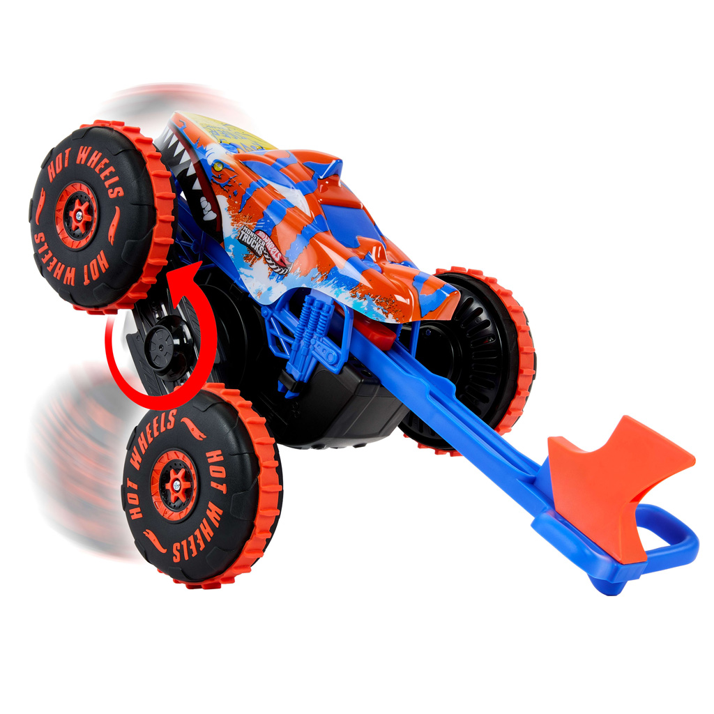 imagen de Hot Wheels Monster Trucks: Mega Tiger Shark RC coche teledirigido - Mattel 2