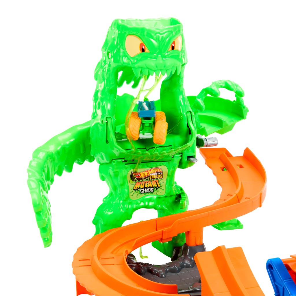 imagen de Hot Wheels Monster Trucks Monstruo de Slime Caos Pista - Mattel 4