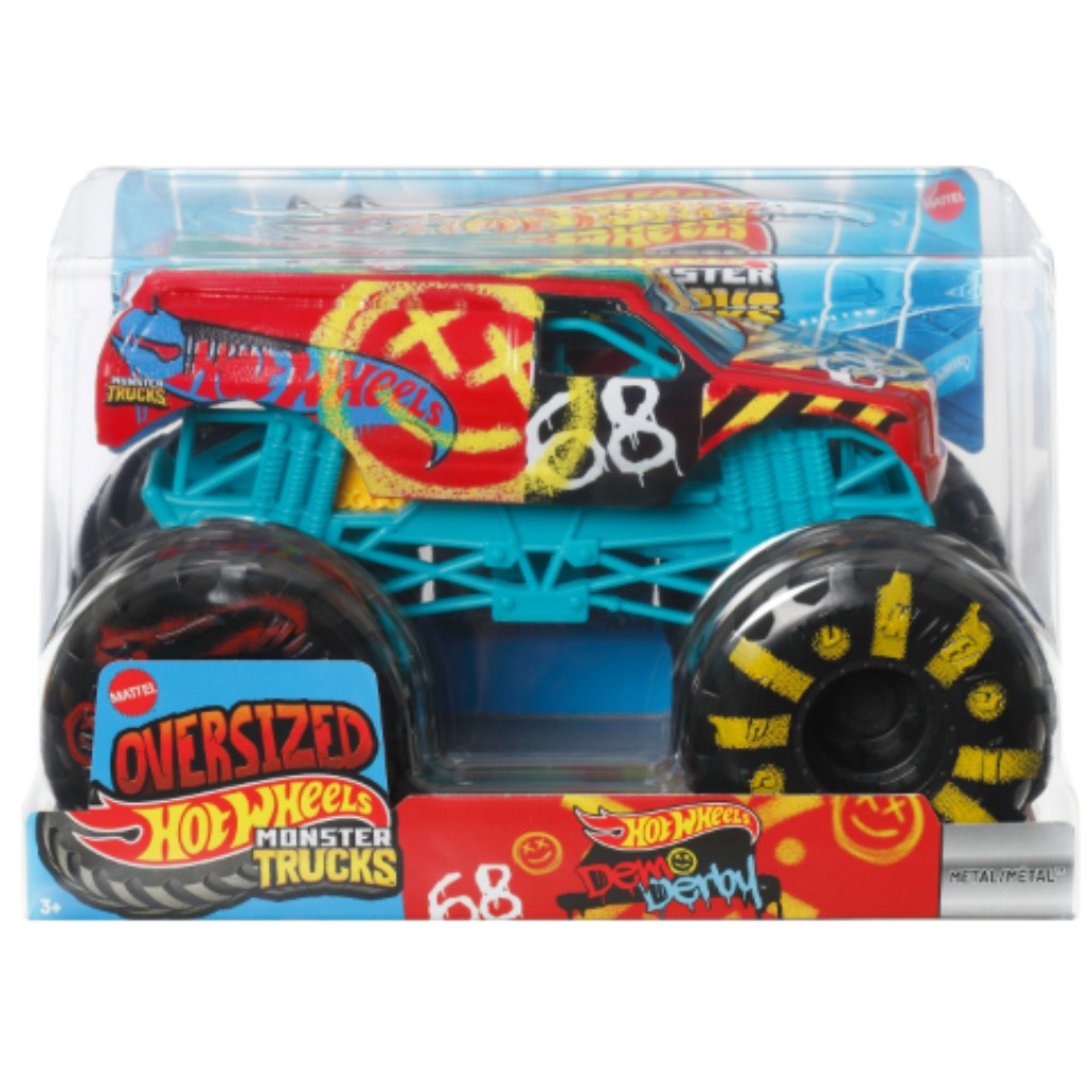 imagen de Hot Wheels Monster Trucks Oversized: Demo Derby 1/24 modelo de automóvil – Mattel 1
