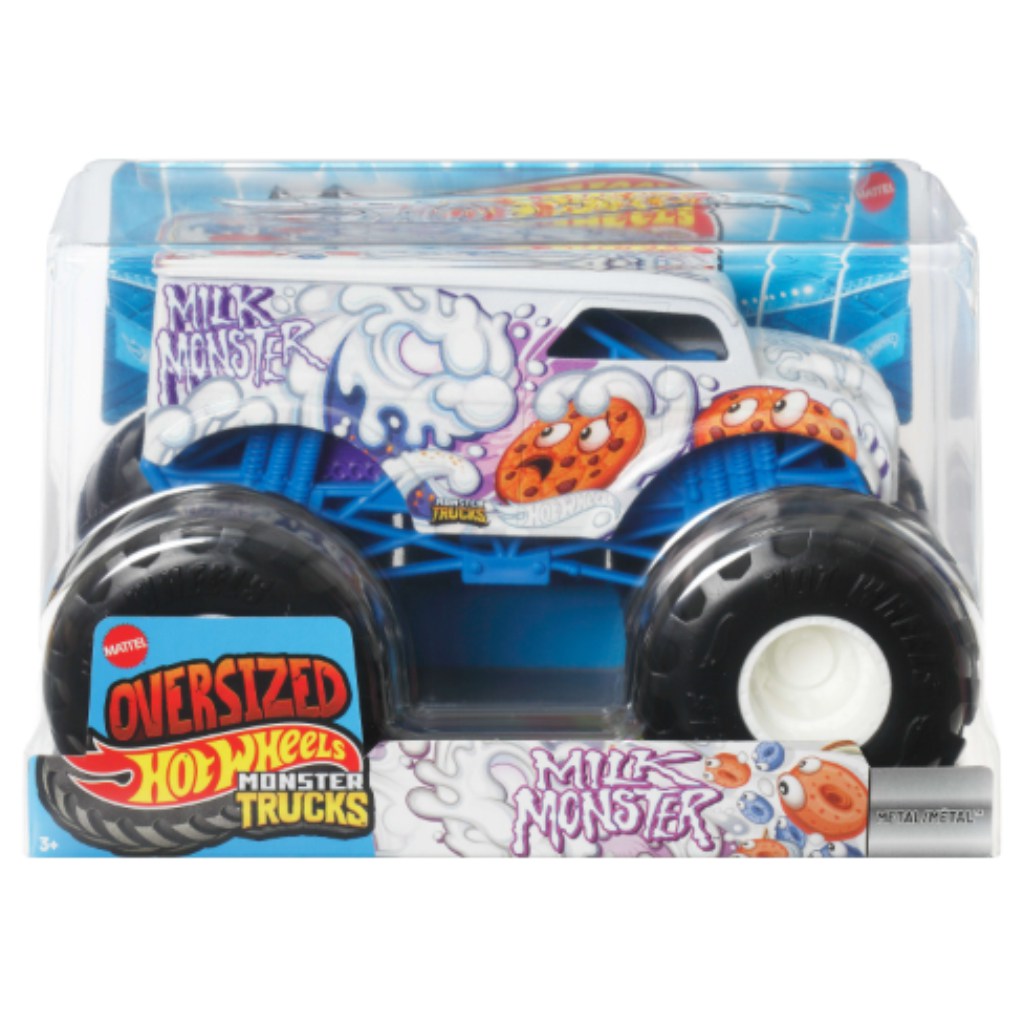 imagen de Hot Wheels Monster Trucks Oversized: Milk Monster 1/24 modelo de coche – Mattel 1