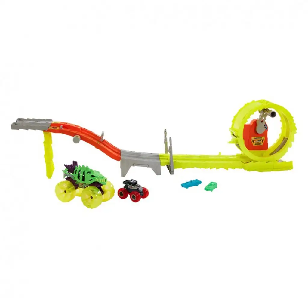 imagen de Hot Wheels Monster Trucks: Power Smasher Caza pista - Mattel 3