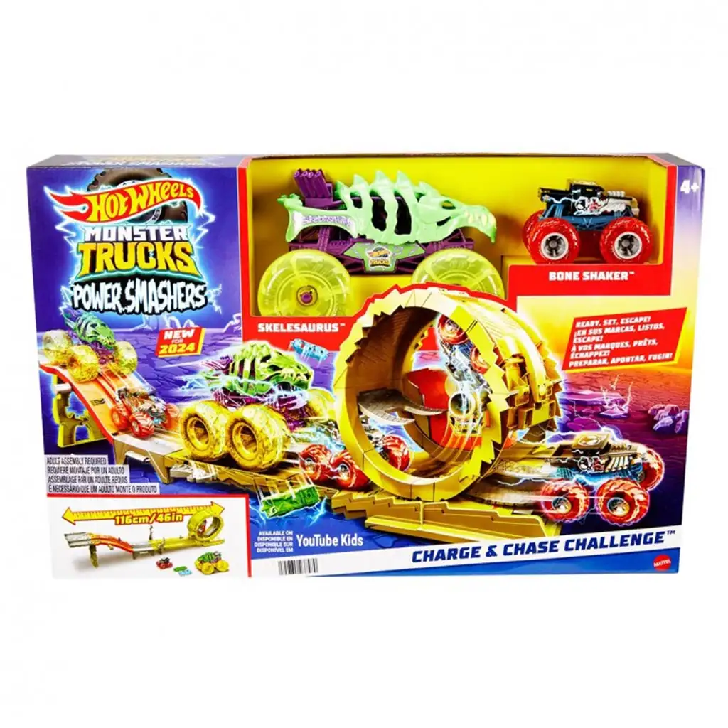 imagen de Hot Wheels Monster Trucks: Power Smasher Caza pista - Mattel 1