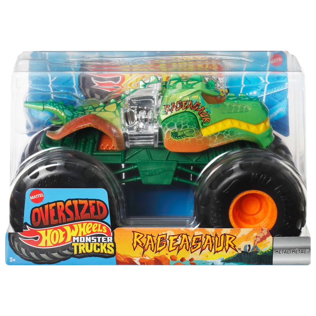 imagen de Hot Wheels Monster Trucks: Rageasaur camión monstruo 1/24 – Mattel 1