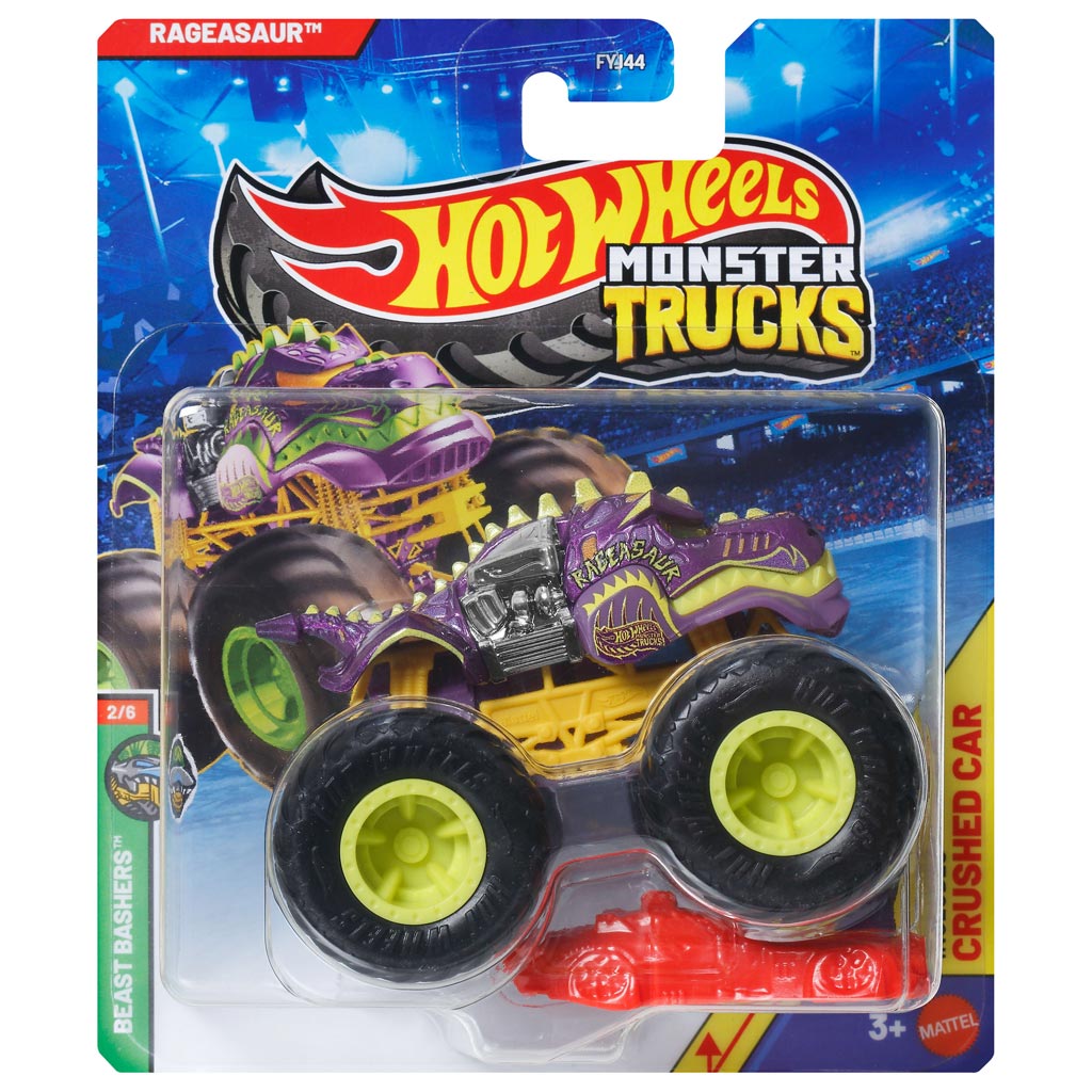 imagen de Hot Wheels Monster Trucks: Rageasaur monstruo cochecito 1/64 – Mattel 1