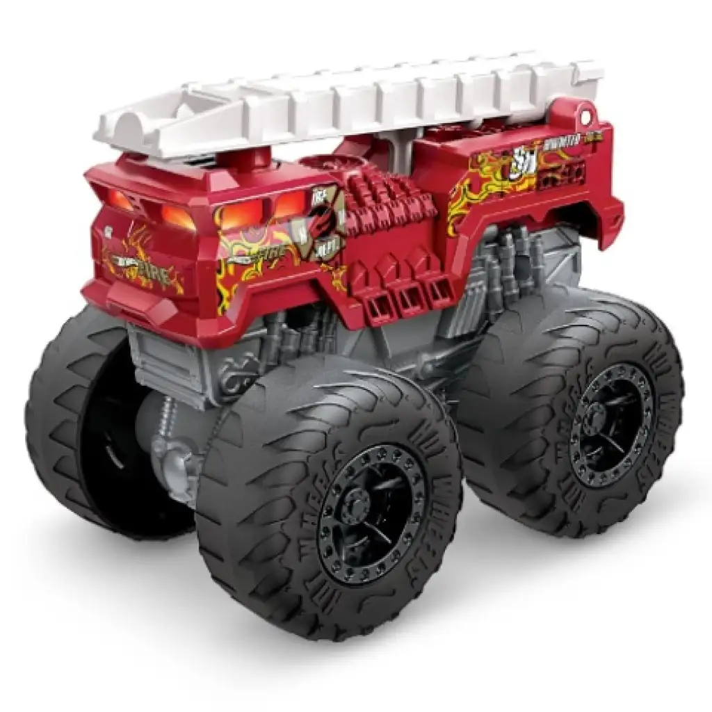 imagen de Hot Wheels Monster Trucks: Roarin' Wreckers cochecito con efectos de luz y sonido 1/43 - Mattel 2
