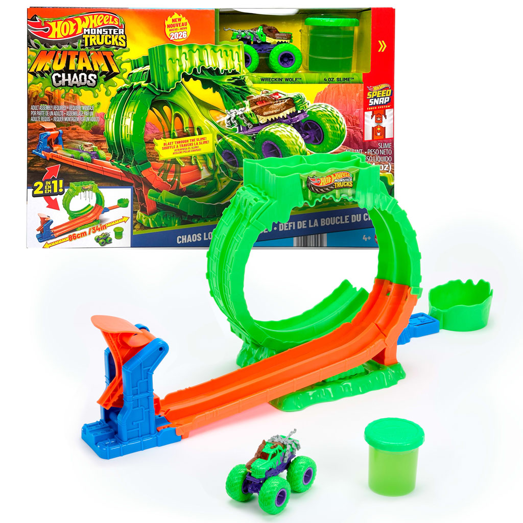 imagen de Hot Wheels Monster Trucks Slimehurok pista de carreras – Mattel 2