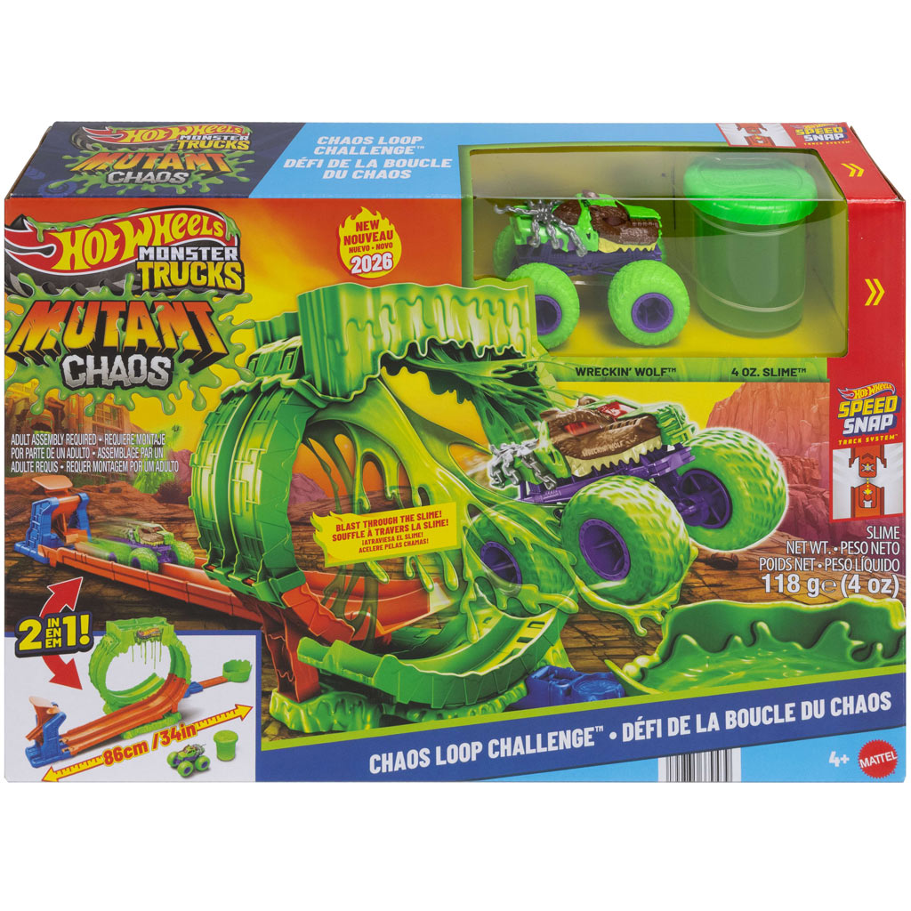 imagen de Hot Wheels Monster Trucks Slimehurok pista de carreras – Mattel 1