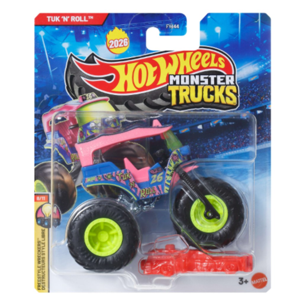 imagen de Hot Wheels Monster Trucks: Tuk ’N’ Roll coche monstruo 1/64 – Mattel 1