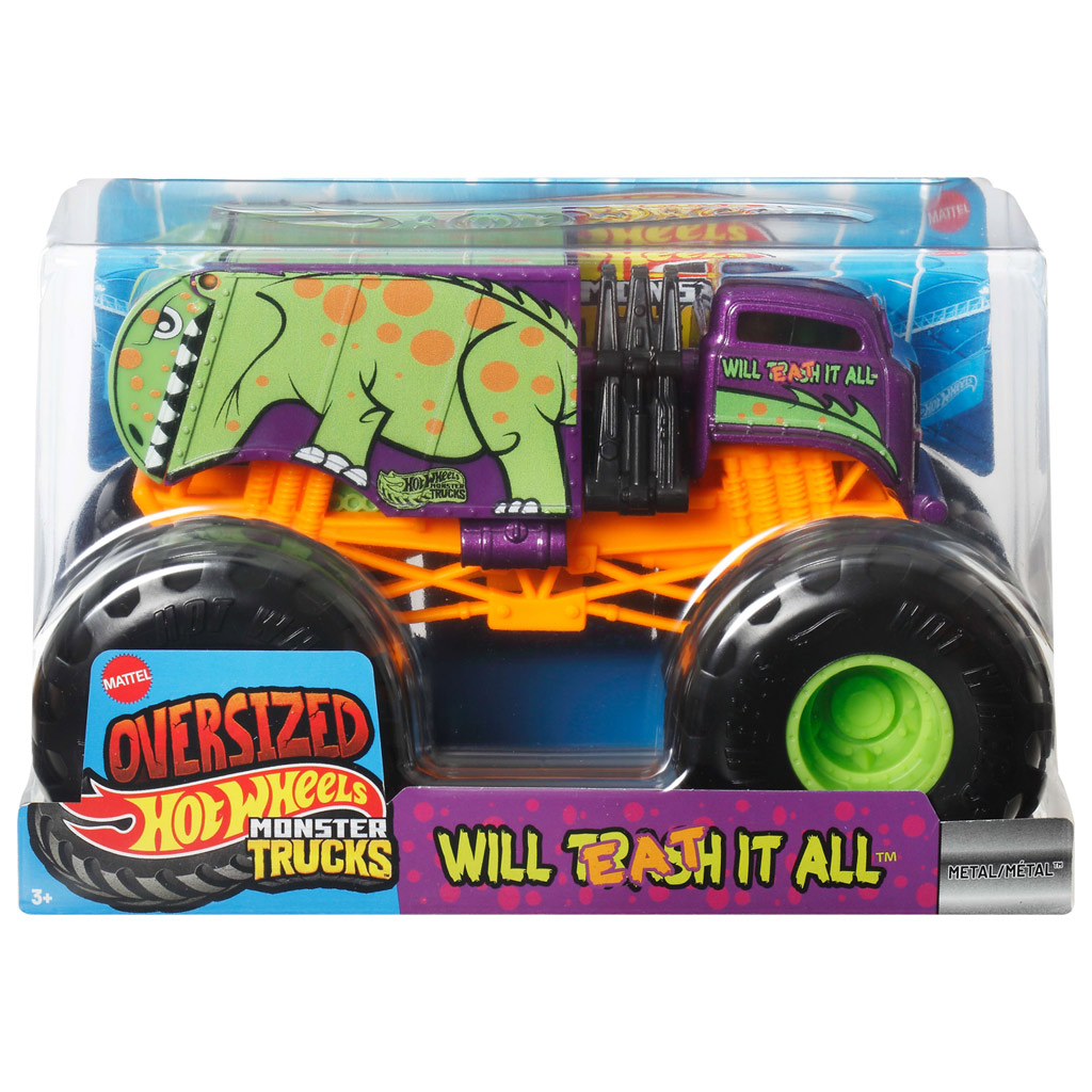 imagen de Hot Wheels Monster Trucks: Will Eat It All camión monstruo 1/24 – Mattel 1