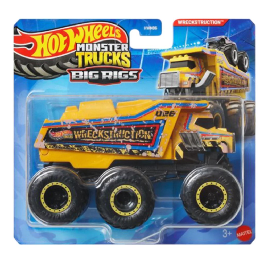 imagen de Hot Wheels Monster Trucks: Wreckstruction camión de remolque de 1/64 - Mattel 1