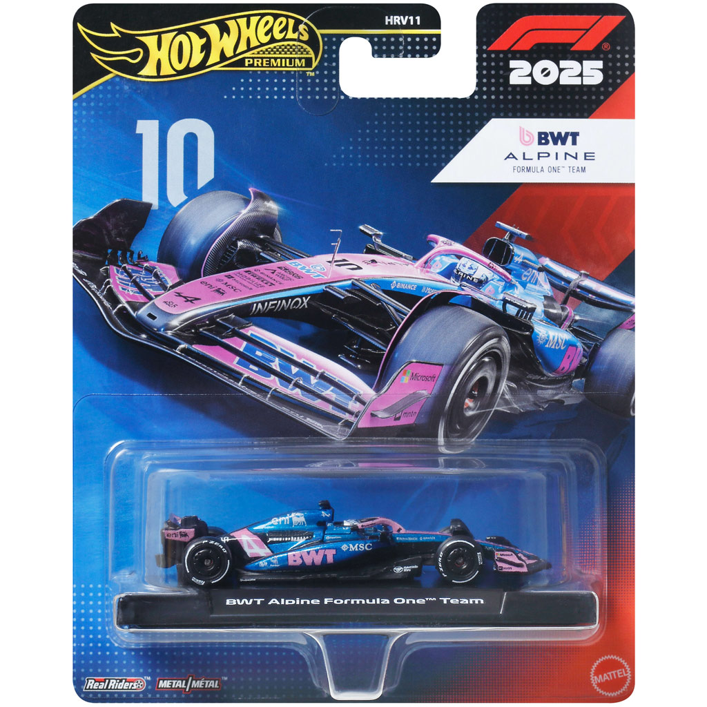 imagen de Hot Wheels Premium: BWT Alpine Formula One Team #10 coche en miniatura 1/64 - Mattel 1