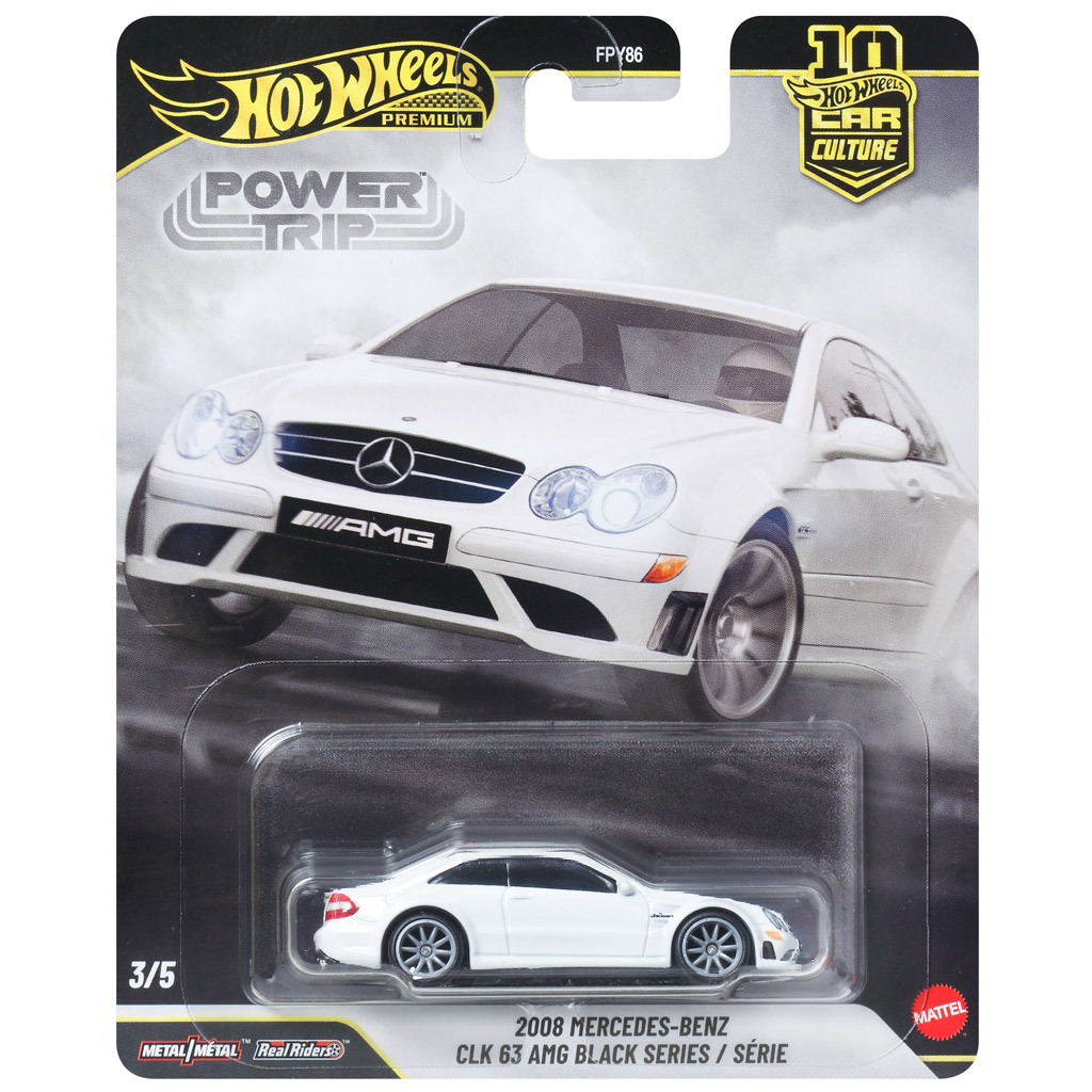 imagen de Hot Wheels Premium: Cool-túra 2008 Mercedes-Benz CLK 63 AMG Black Series coche en miniatura 1/64 - Mattel 1