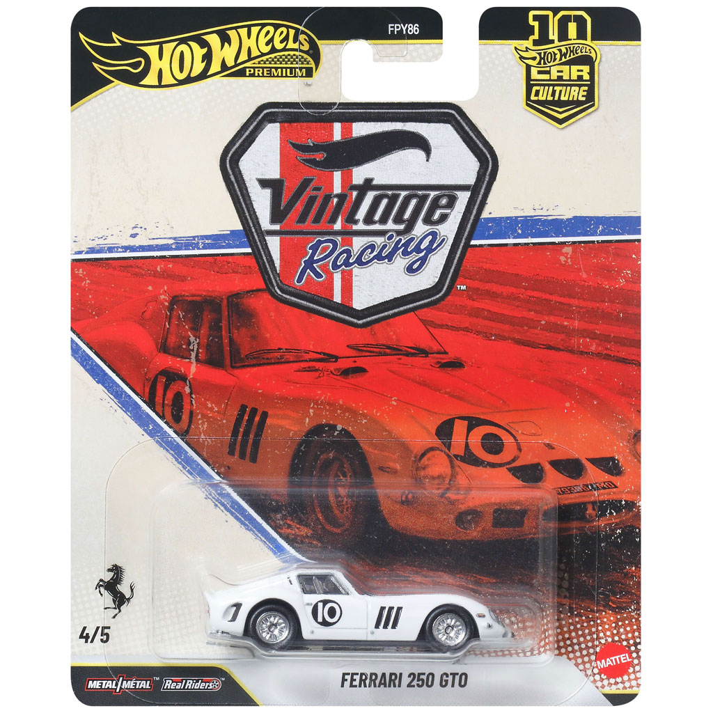 imagen de Hot Wheels Premium: Cool-tura Ferrari 250 GTO cochecito 1/64 - Mattel 1